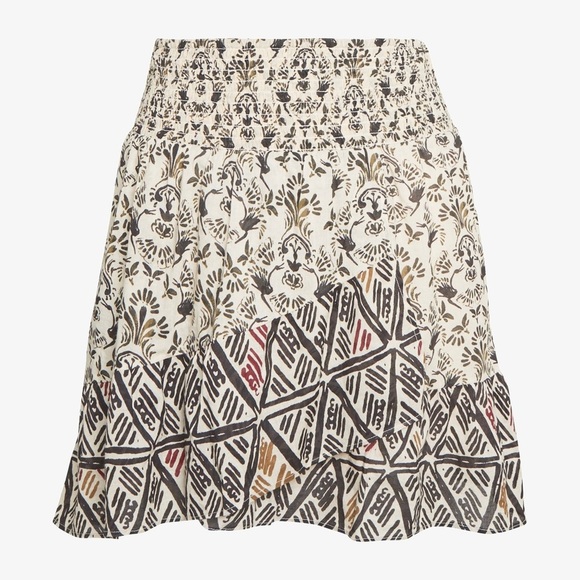 Free People XS Riviera Lined Floral Aztec Mini Skirt - Picture 6 of 9